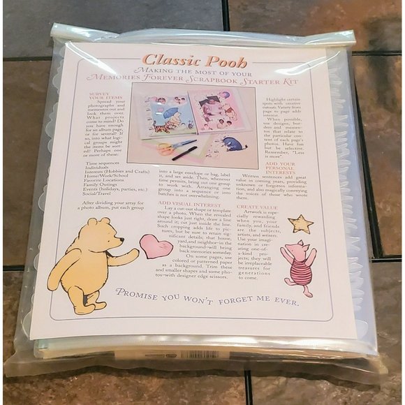 Vintage Winnie the Pooh Scrapbook with Stickers - Picture 2 of 3